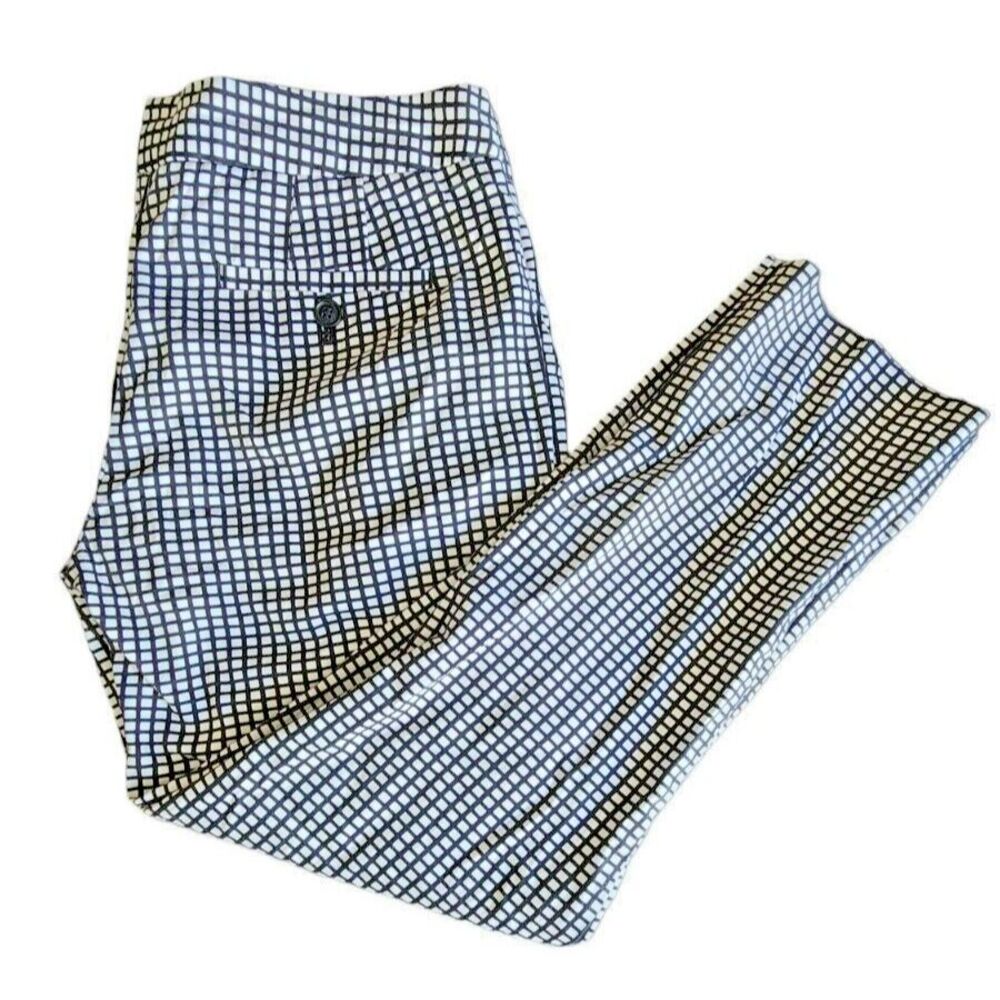 Brooks Brothers Black and White Cropped Pants